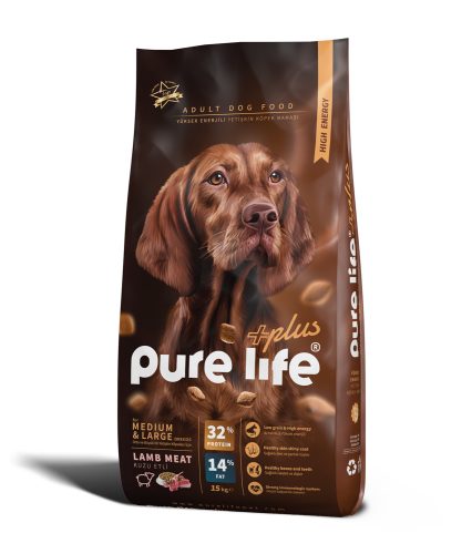 PURELİFE PLUS 32+ KUZU YETİŞKİN KÖPEK MAMASI 15KG