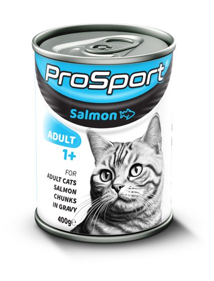 PROSPORT CHUNK SOMONLU YETİŞKİN KEDİ KONSERVE MAMA 400GR