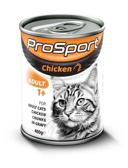 PROSPORT CHUNK TAVUK ETLİ YETİŞKİN KEDİ KONSERVE MAMA 400GR