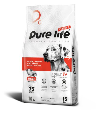 PURELİFE PRIME BİFTEKLİ YETİŞKİN KÖPEK MAMASI 15KG