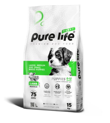 PURELİFE PUPPY KUZULU YAVRU KÖPEK MAMASI 15KG