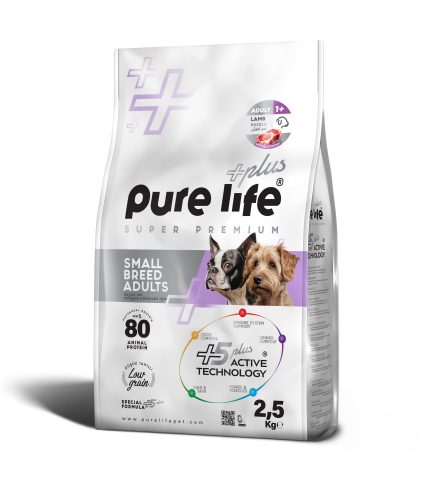 PURELİFE PLUS KUZULU KÜÇÜK IRK YETİŞKİN KÖPEK MAMASI 2.5KG