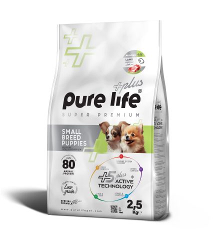 PURELİFE PLUS KUZULU KÜÇÜK IRK YAVRU KÖPEK MAMASI 2.5KG