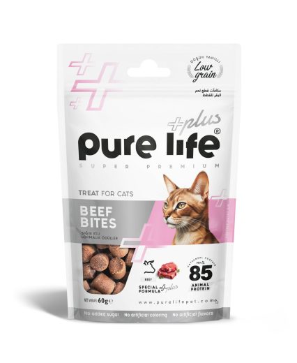 PURELİFE PLUS KUZU ETİ LOKMALIK KEDİ ÖDÜL MAMASI 60GR
