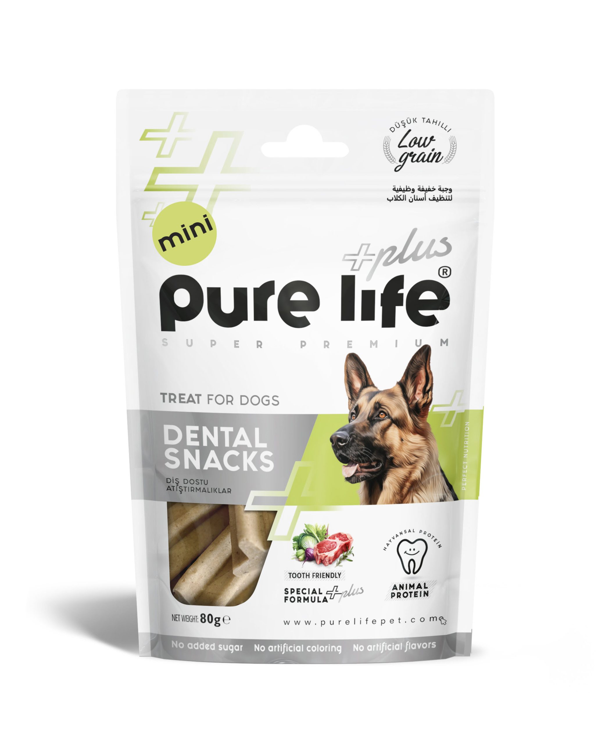 PURELİFE PLUS DİŞ DOSTU KÖPEK ATIŞTIRMALIKLARI MİNİ 80GR