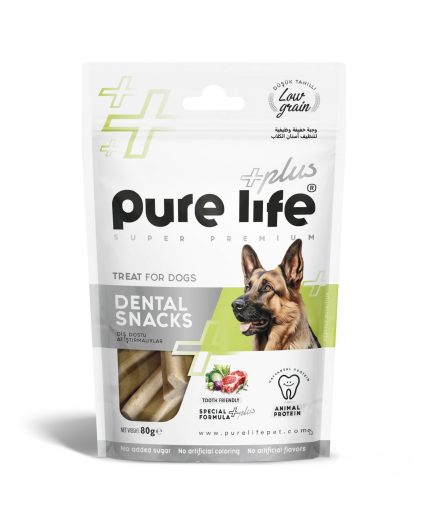 PURELİFE PLUS DİŞ DOSTU KÖPEK ATIŞTIRMALIKLARI 80GR