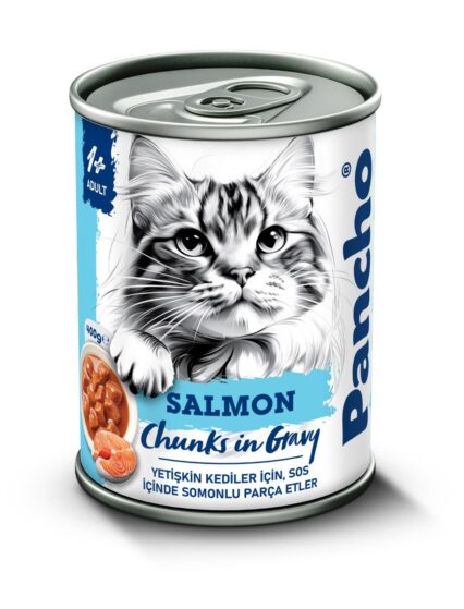 PANCHO SOMONLU YETİŞKİN KEDİ KONSERVE MAMA 400GR