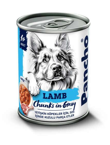 PANCHO KUZU ETLİ YETİŞKİN KÖPEK KONSERVE MAMA 400GR
