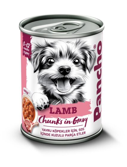 PANCHO KUZU ETLİ YAVRU KÖPEK KONSERVE MAMA 400GR